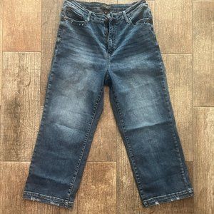 Judy Blue Wide Leg Cropped Jeans 13/31